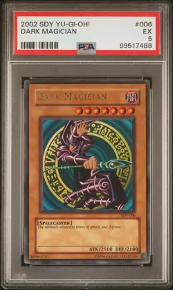 Dark Magician SDY-006 Ultra Rare Unlimited Yugioh PSA 5 *488 - Image 1