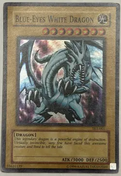 Blue-Eyes White Dragon - SKE-001 - Super Rare Unlimited - LP Yugioh - Image 1