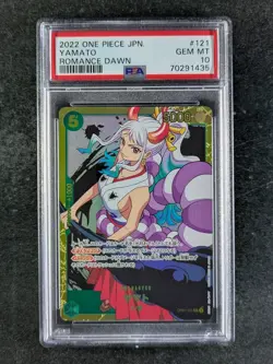 2022 One Piece YAMATO OP01-121 Romance Dawn Secret Rare Japanese PSA 10 - Image 1