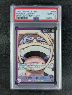 2024 One Piece MONKEY D. LUFFY OP09-061 Alternate Art Leader Japanese PSA 10 - Image 1