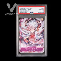 PSA 10Monkey D Luffy P P-041 Promo ONE PIECE DAY’23 One Piece Card Game Japanese - Image 1