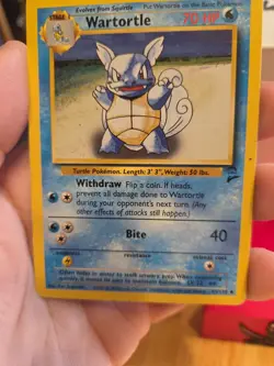 WARTORTLE - Base Set 2 - 63/130 - Uncommon - Pokemon Card - Unlimited - 2000 NM - Image 5