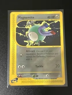 Magnemite E Reader Nm- AQUAPOLIS Vintage Pokemon Card #52/142 2002 - Image 1