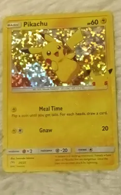 Pokemon Pikachu 025/025 McDonald's 25th Anniversary Promo Holo TCG Card - Image 1