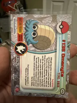 MINT Pokemon Topps Chrome #138 Omanyte Silver Foil Card - Image 2