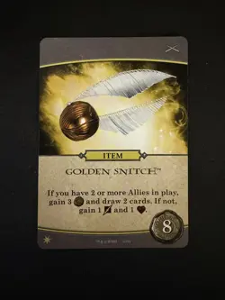 Harry Potter Hogwarts Battle "Golden Snitch" Promo Card BRAND NEW UNUSED - Image 1