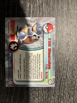 Pokemon Card: 1999 Topps #9 Blastoise Holo Foil Card - Image 3