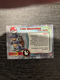 Pokemon Card: 1999 Topps #9 Blastoise Holo Foil Card - Image 4