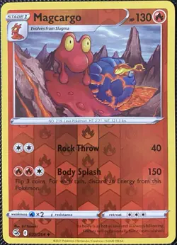 Magcargo 035/264 Swsh08: Fusion Strike Reverse Holo - Pokemon Card - Image 1