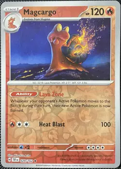 Magcargo 029/162 SV05: Temporal Forces Reverse Holo - Pokemon Card - Image 1