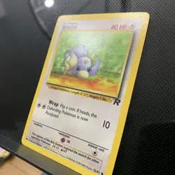 Pokemon TCG Dratini Card 53/82 Team Rocket Kagemaru Himeno LP Vintage - Image 2
