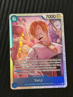 One Piece A Fist of Divine Speed Sanji SR Card OP11-051 English Near Mint/NM - Image 1