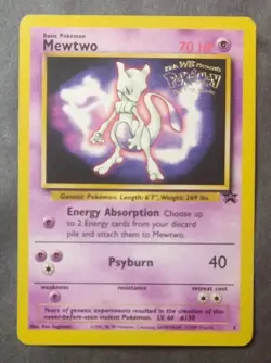 WOTC Black Star Promotional Pokemon Card Mewtwo #3 - Image 1