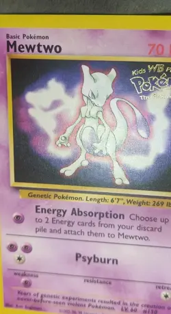 WOTC Black Star Promotional Pokemon Card Mewtwo #3 - Image 5