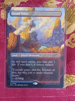 EXTENDED Steam Vents Lorwyn Eclipsed Magic The Gathering MTG Shock LAnd Card - Image 1