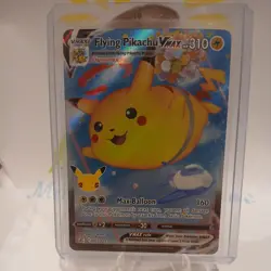 Pokemon TCG Flying Pikachu VMAX Holo Ultra Rare Card 007/025 25th Celebrations - Image 1