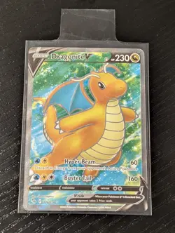 Pokemon Card TCG - Dragonite V 076/078 Full Art Ultra Rare Heavily Played - Image 1