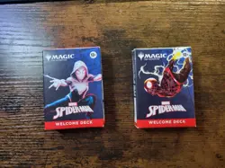 NYCC 2025 - Magic The Gathering Spiderman WELCOME DECK Set Of 2 Green and Red - Image 1