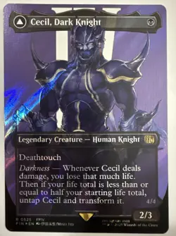 Cecil, Dark Knight (Borderless) (Surge Foil) - FINAL FANTASY (FIN) - Image 1