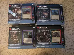 Magic the Gathering MtG Warhammer 40,000 40k Commander Decks Set of 4 Sealed New - Image 1