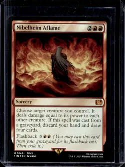 2025 Magic: The Gathering Final Fantasy Nibelheim Aflame Foil Rare #0146 - Image 1