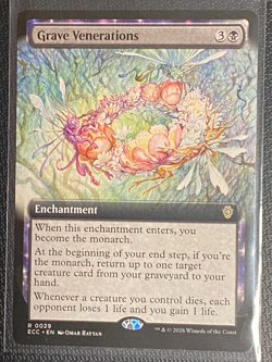 Grave Venerations (Extended Art) Commander: Lorwyn Eclipsed MTG ECC #29 NM/M - Image 1