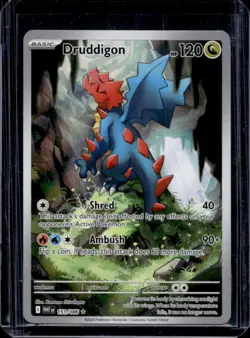 2025 Pokemon White Flare Druddigon Illustration Rare #151/086 - Image 1