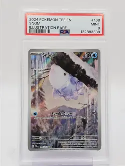 SNOM 2024 POKEMON TEMPORAL FORCES ILLUSTRATION RARE 168/162 PSA 9 Q0004 - Image 1