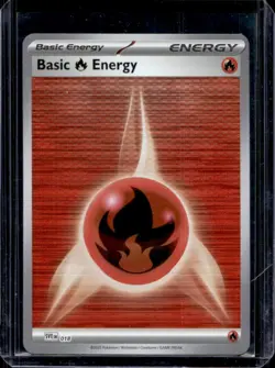 2025 Pokemon SVE Scarlet and Violet Basic Fire Energy Reverse Holo #018 - Image 1