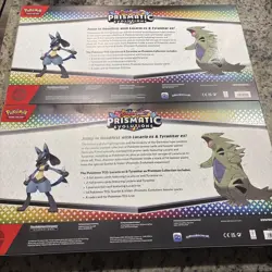 2x Lot Pokemon Prismatic Evolutions Lucario EX & Tyranitar EX Premium Box Sealed - Image 2