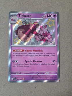Tinkaton 167/091 Paldean Fates Baby Shiny Holo Pokemon TCG - Image 1
