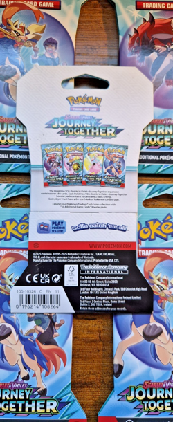 Pokemon Journey Together Sleeved Booster Pack LOT of 7 Sealed Packs 171279 - Image 4