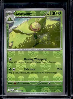 2025 Pokemon White Flare Leavanny Reverse Holo Poke Ball Uncommon #003/086 - Image 1