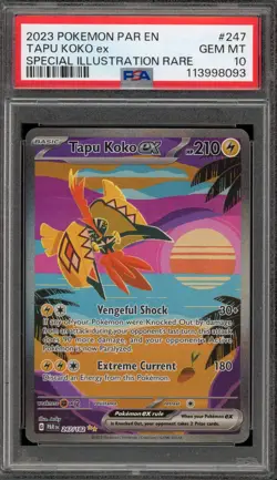 Pokemon Tapu Koko ex Paradox Rift Special Illustration Rare #247 PSA 10 Gem Mint - Image 1