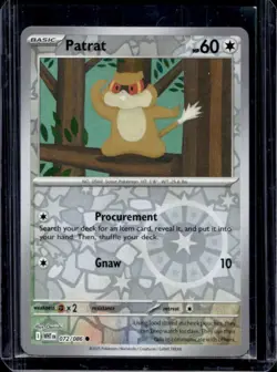 2025 Pokemon White Flare Patrat Reverse Holo Common #072/086 - Image 1