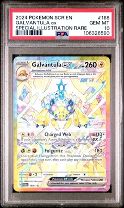 Galvantula ex 168/142 Pokemon TCG Stellar Crown Special Illustration Rare PSA 10 - Image 1