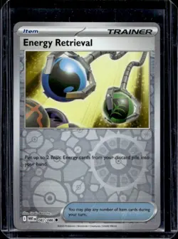 2025 Pokemon White Flare Energy Retrieval Reverse Holo Uncommon #082/086 - Image 1