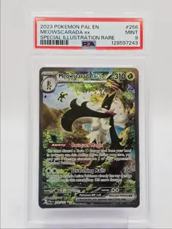 MEOWSCARADA EX 2023 POKEMON PALDEA SPECIAL ILLUSTRATION RARE 256 PSA 9 Q0004 - Image 1