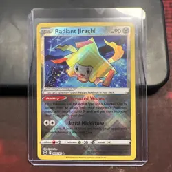 Radiant Jirachi NM 120/195 Swsh12: Silver Tempest Pokemon TCG Holo - Image 1