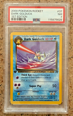 2000 Pokemon Dark Golduck 1st Edition Pokemon Rocket PSA 7 37/82 - Image 1