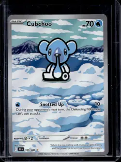 2025 Pokemon Black Bolt Cubchoo Illustration Rare #109/086 - Image 1