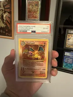 Pokemon Charizard Base Set Shadowless Holo Rare #4 PSA 6! Canadian Bids Only! - Image 3