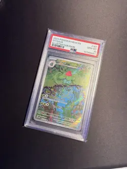 Pokemon Ivysaur Scarlet & Violet 151 Illustration Rare #167 PSA 10 English - Image 2