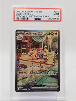 SKELEDIRGE EX 2023 POKEMON PALDEA SPECIAL ILLUSTRATION RARE 258 PSA 9 Q0004 - Image 1