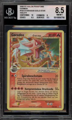 Pokemon Gyarados Gold Star EX Holon Phantoms GERMAN Holo Ultra Rare #102 BGS 8.5 - Image 1