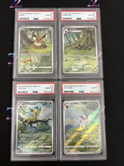 2025 Pokemon TCG Chinese Exclusive Gem Vol. 2 CBB2C Eevee *(4)Pcs Set #3 PSA 10 - Image 1