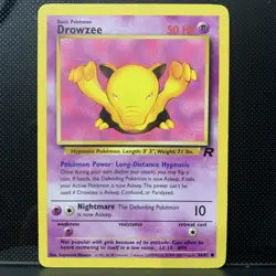 Pokemon TCG Drowzee 54/82 Team Rocket Kagemaru Himeno Vintage LP - Image 1