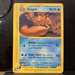Kingler Expedition 050/165 2002 Pokemon TCG Shib-ichi Yoshida LP - Image 1