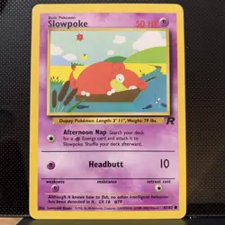 Pokemon TCG Slowpoke 67/82 Team Rocket Sumiyoshi Kizuki NM - Image 1
