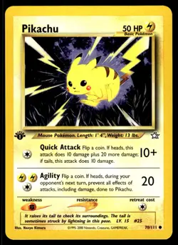 2000 Pokemon Neo Genesis - 1st Edition - Pikachu #070/111 - Image 1